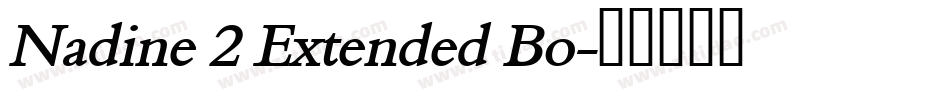 Nadine 2 Extended Bo字体转换